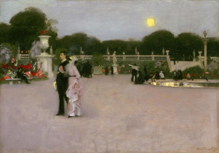 John Singer Sargent The Luxembourg Gardens at Twilight (mk18) oil painting image